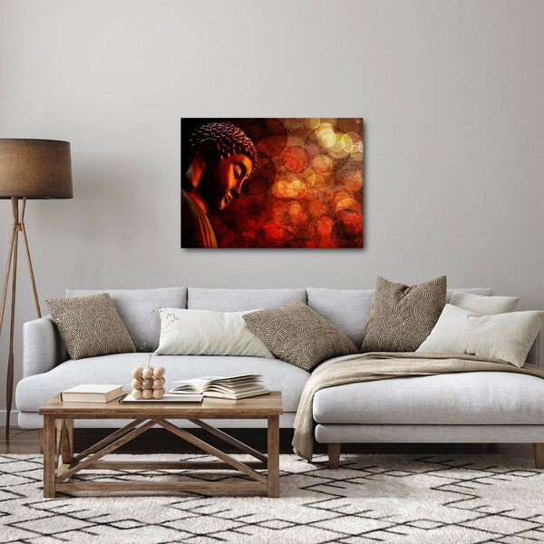 Obraz - Buddha v červených tónech (70x50 cm)