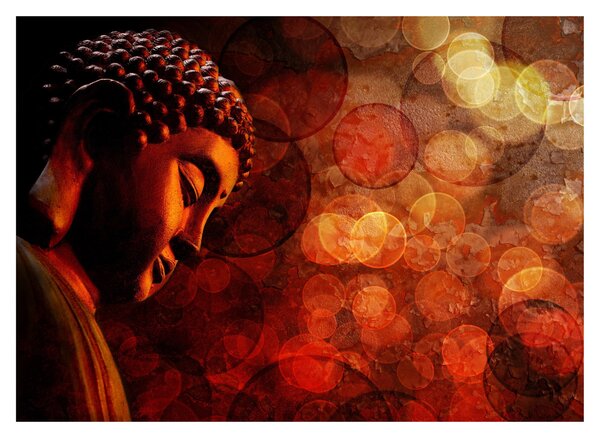 Obraz - Buddha v červených tónech (70x50 cm)