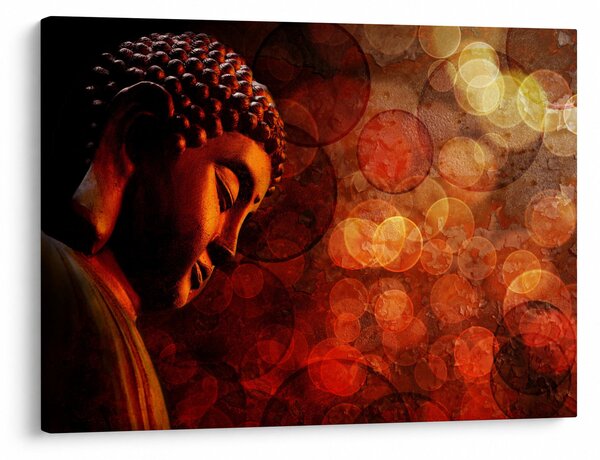 Obraz - Buddha v červených tónech (70x50 cm)