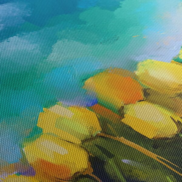 Obraz žlutých tulipánů (70x50 cm)