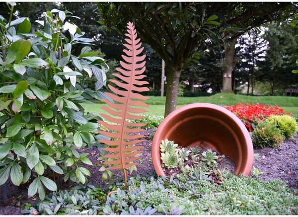 Kovový zahradní zápich Leaf – Garden Pleasure