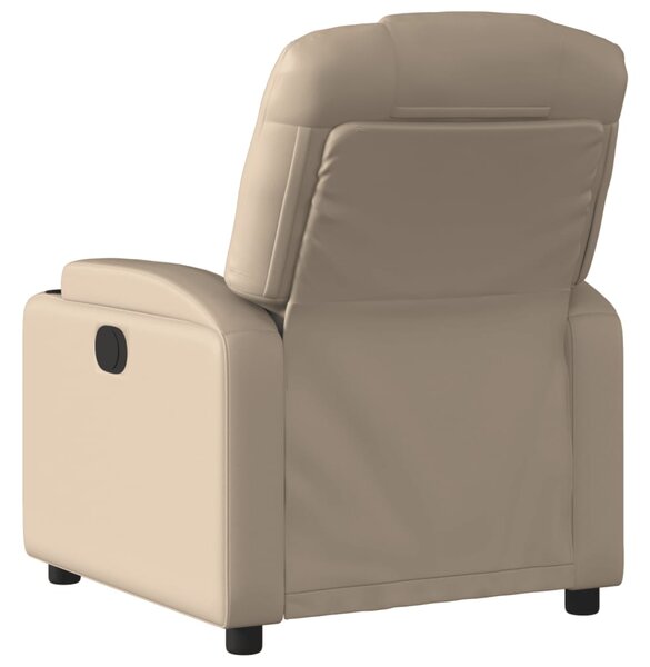 Elektrické polohovací křeslo cappuccino umělá kůže 3204422