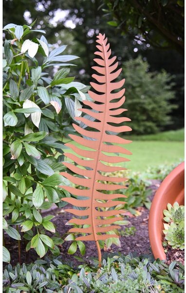 Kovový zahradní zápich Leaf – Garden Pleasure