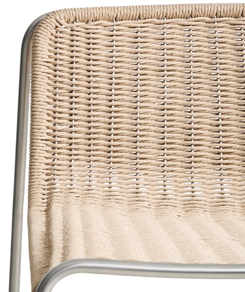 Kave Home Béžová zahradní barová židle Tavari 65 cm