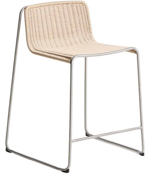 Kave Home Béžová zahradní barová židle Tavari 65 cm