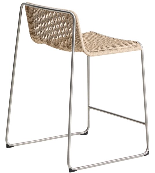 Kave Home Béžová zahradní barová židle Tavari 65 cm
