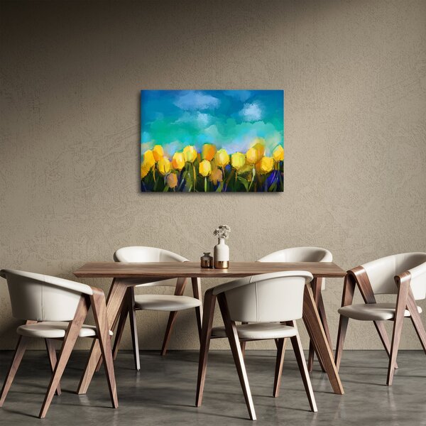 Obraz žlutých tulipánů (70x50 cm)