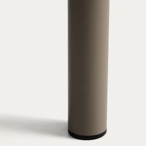 Kave Home Béžový kovový zahradní jídelní stůl Joncols 180 x 90 cm