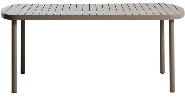 Kave Home Béžový kovový zahradní jídelní stůl Joncols 180 x 90 cm