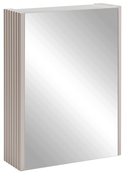 Rodan Zrcadlová Skříňka 40 cm - Šedá - Boční Panely Kašmír - Závěsná - Bezúchytková - 1dveřová - VENA