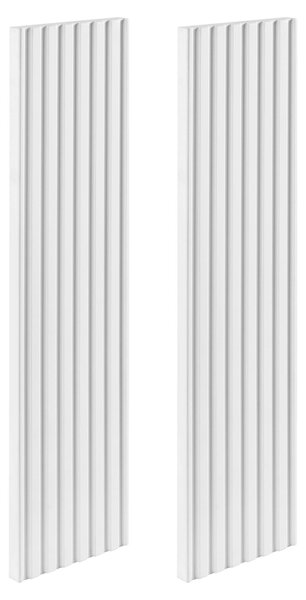 Rodan Zrcadlová Skříňka 40 cm - Šedá - Bílé Boční Panely - Závěsná - Bezúchytková - 1dveřová - ELEGANCE
