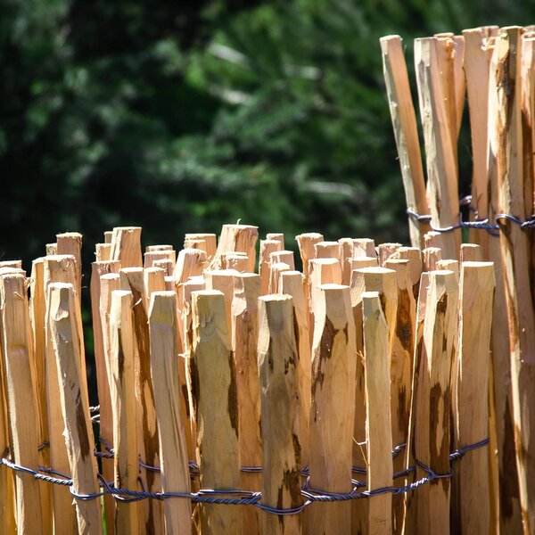 Zahradní plotová výplň - Rolovací plot - 120 cm vysoký - 5 m dlouhý - Lískové dřevo - Snadná montáž