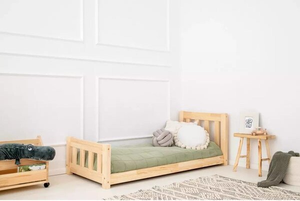 Dětská postel z borovicového dřeva v přírodní barvě 90x200 cm CPN – Adeko