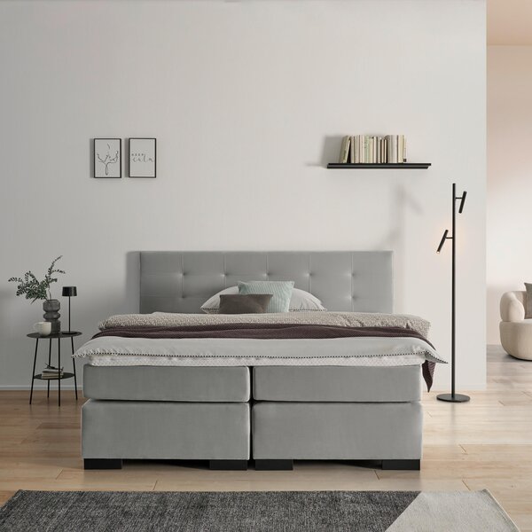 POSTEL BOXSPRING, 180/200 cm, šedá MID.YOU - Online Only postele, Online Only