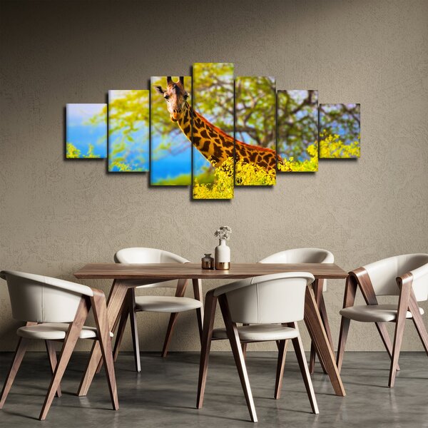 Obraz žirafy v Africe (210x100 cm)