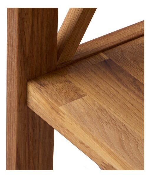 Regál z dubového dřeva v přírodní barvě 70x161 cm X-Shelf – Unique Furniture