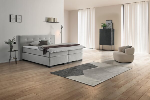 POSTEL BOXSPRING, 180/200 cm, šedá MID.YOU - Online Only postele, Online Only