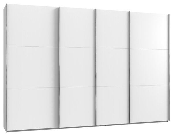 SKŘÍŇ S POSUVNÝMI DVEŘMI, bílá, 350/216/65 cm MID.YOU - Šatní skříně, Online Only