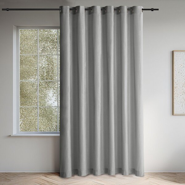 Šedý sametový dimout závěs 200x250 cm Velto – Filumi
