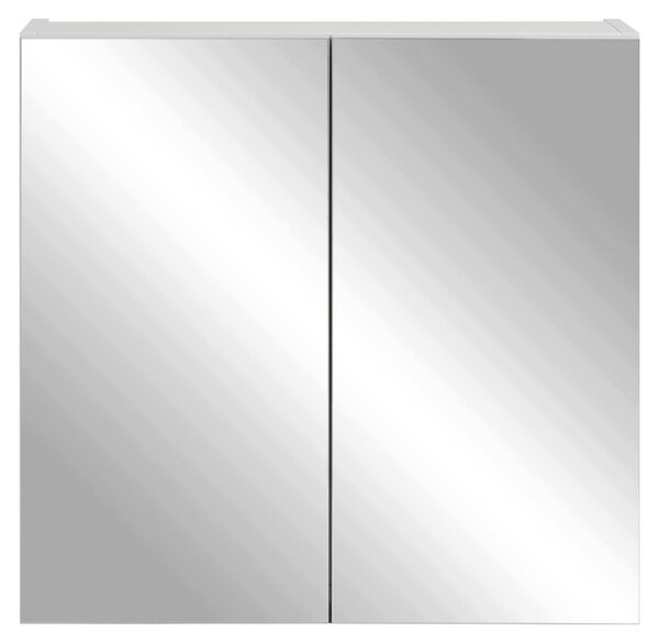 Rodan Koupelnová Zrcadlová Skříňka 60 cm - Šedá - Závěsná - Bezúchytková - 2dveřová