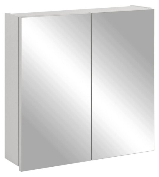 Rodan Koupelnová Zrcadlová Skříňka 60 cm - Šedá - Závěsná - Bezúchytková - 2dveřová