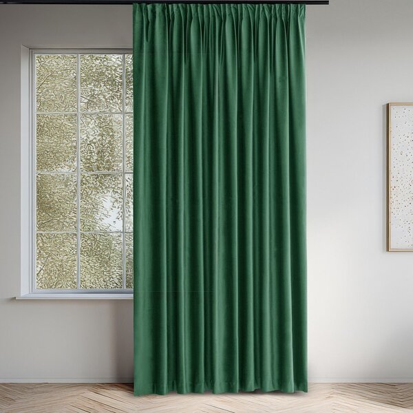Zelený sametový dimout závěs 140x300 cm Velto – Filumi