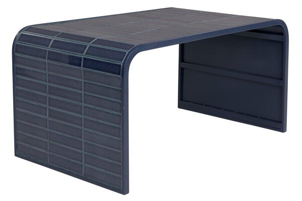 Modrý keramický konferenční stolek 47x80 cm Tiles – Zuiver