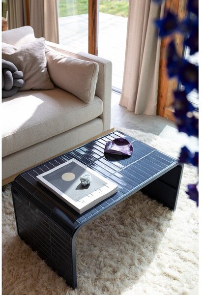 Modrý keramický konferenční stolek 47x80 cm Tiles – Zuiver