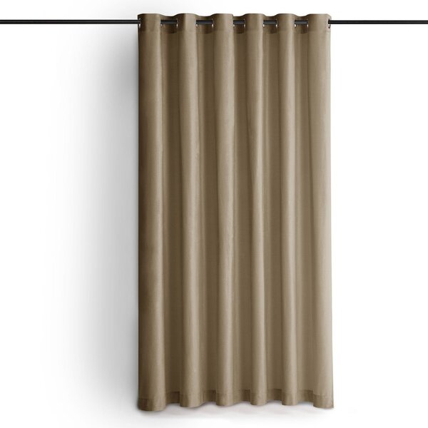 Béžový sametový dimout závěs 200x270 cm Velto – Filumi