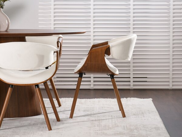 Židle Bjorn K (bílá + ořech). Akce -10%