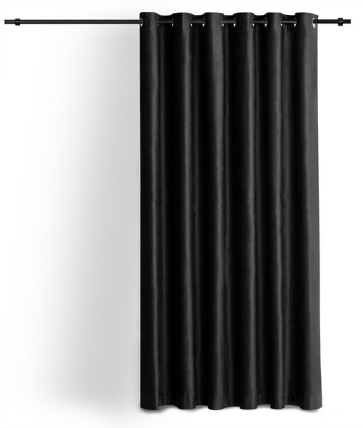 Černý sametový dimout závěs 400x225 cm Velto – Filumi