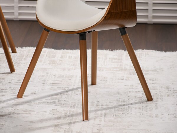 Židle Bjorn K (bílá + ořech). Akce -10%