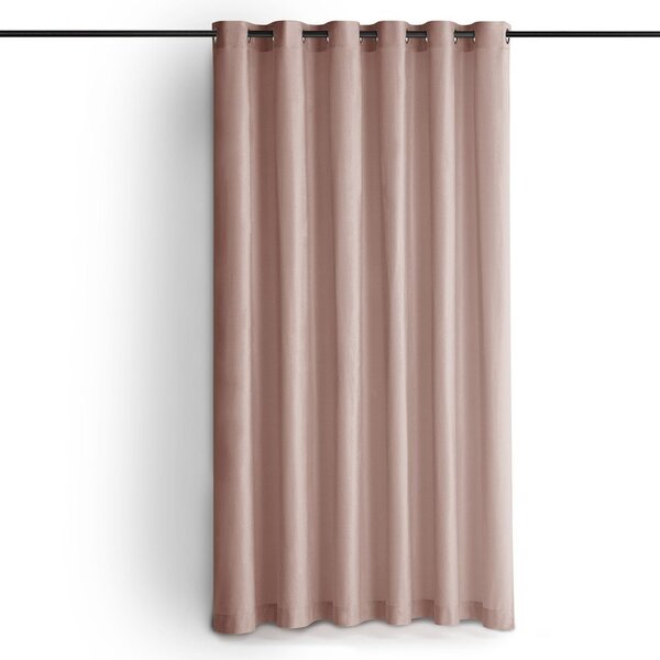Světle růžový sametový dimout závěs 530x270 cm Velto – Filumi