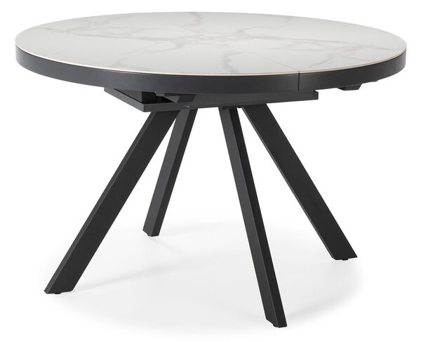 Kulatý rozkládací jídelní stůl s přídavnou deskou s keramickou deskou ø 120 cm Bela – Marckeric