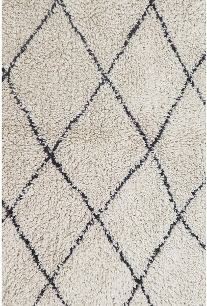 Krémový pratelný ručně tkaný bavlněný koberec 70x100 cm Mini Bereber – Lorena Canals