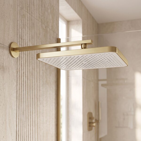 Rea, Obdélníková dešťová sprcha REA JS-032 Brushed Gold, REA-P0396