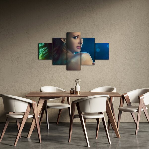 Obraz - Pohled mladé ženy (125x70 cm)