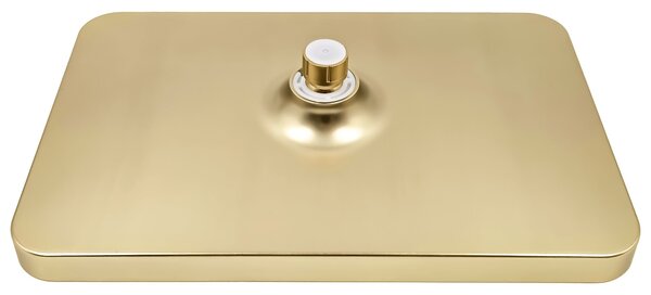 Rea, Obdélníková dešťová sprcha REA JS-032 Brushed Gold, REA-P0396