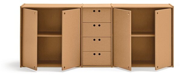 Komoda v přírodní barvě 197x80x40 cm Wally – Teulat
