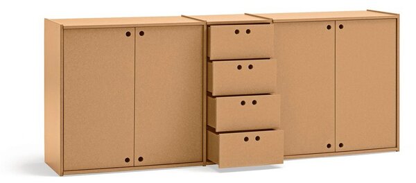 Komoda v přírodní barvě 197x80x40 cm Wally – Teulat