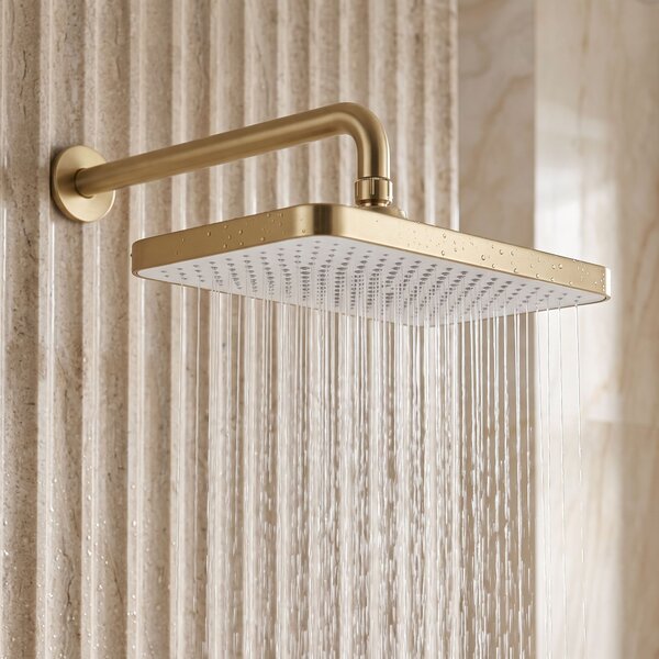 Rea, Obdélníková dešťová sprcha REA JS-032 Brushed Gold, REA-P0396