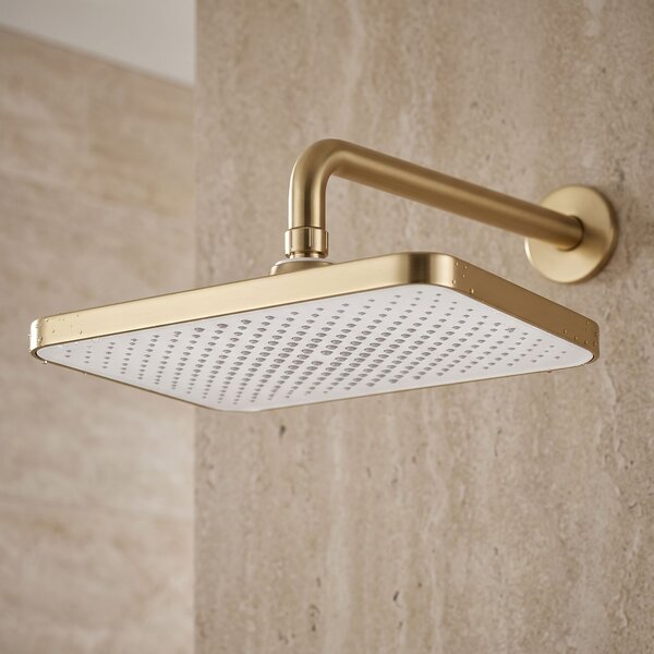Rea, Obdélníková dešťová sprcha REA JS-032 Brushed Gold, REA-P0396