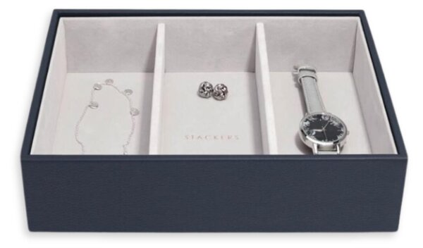 Stackers, Box na šperky a hodinky Navy Blue Classic Watch & Accessory Layer | tmavě modrá 75991
