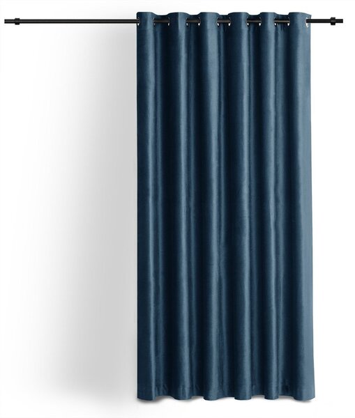 Modrý sametový dimout závěs 140x175 cm Velto – Filumi