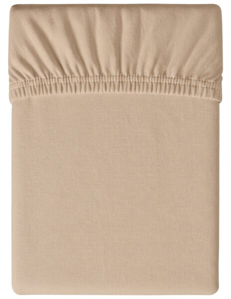 Jersey prostěradlo BASIC béžové 90 x 200 cm