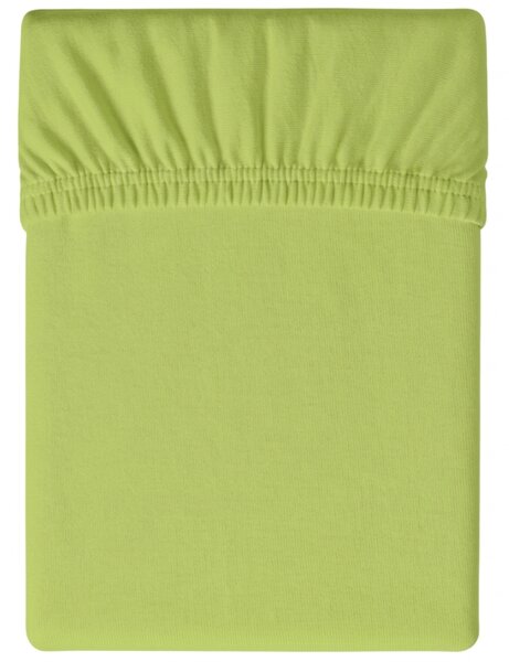 Jersey prostěradlo BASIC světle zelené 90 x 200 cm