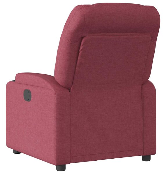 Elektrické polohovací křeslo vínové textil 3204575