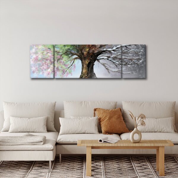Obraz - Strom čtyř ročních období (170x50 cm)