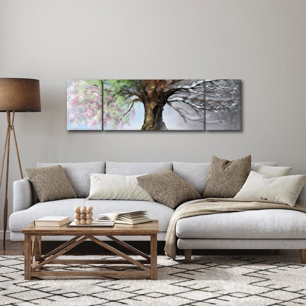 Obraz - Strom čtyř ročních období (170x50 cm)