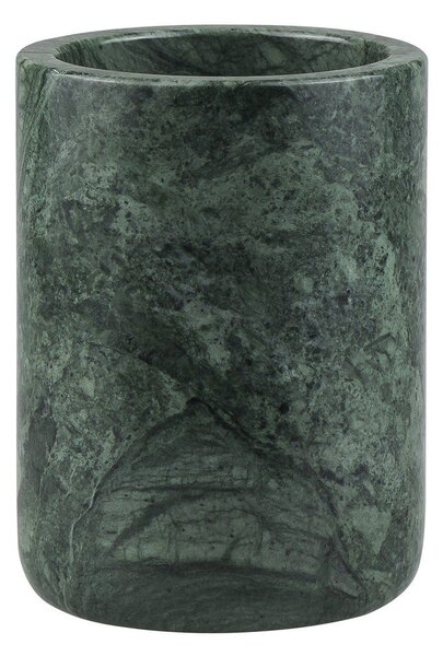 Tmavě zelený mramorový kelímek na zubní kartáčky Marble – Mette Ditmer Denmark